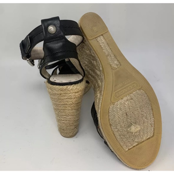 Coach Verronica Espadrille Platform Wedges sz 8m - Picture 5 of 5